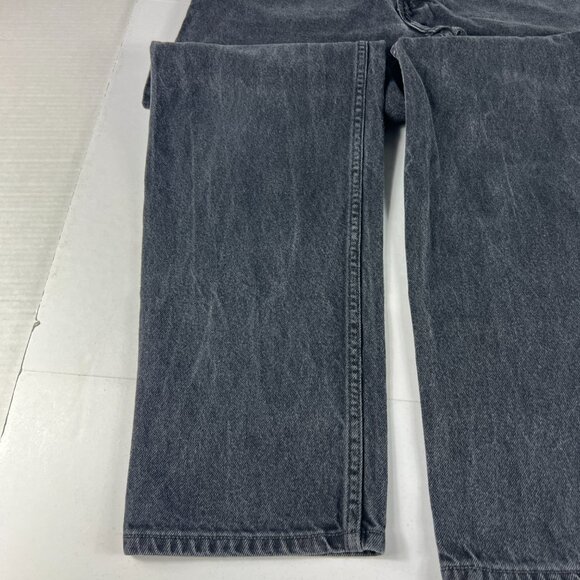Y2K Levi's Jeans Men's Measured 34x32* 550 Relaxed Black Faded Denim Tag 34x34 - Picture 6 of 16